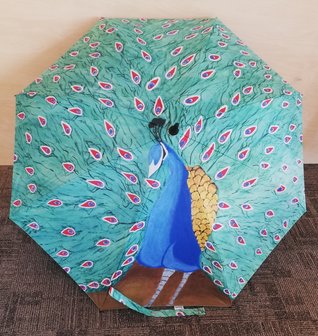 Paraplu - 'Zo trots als een pauw'
